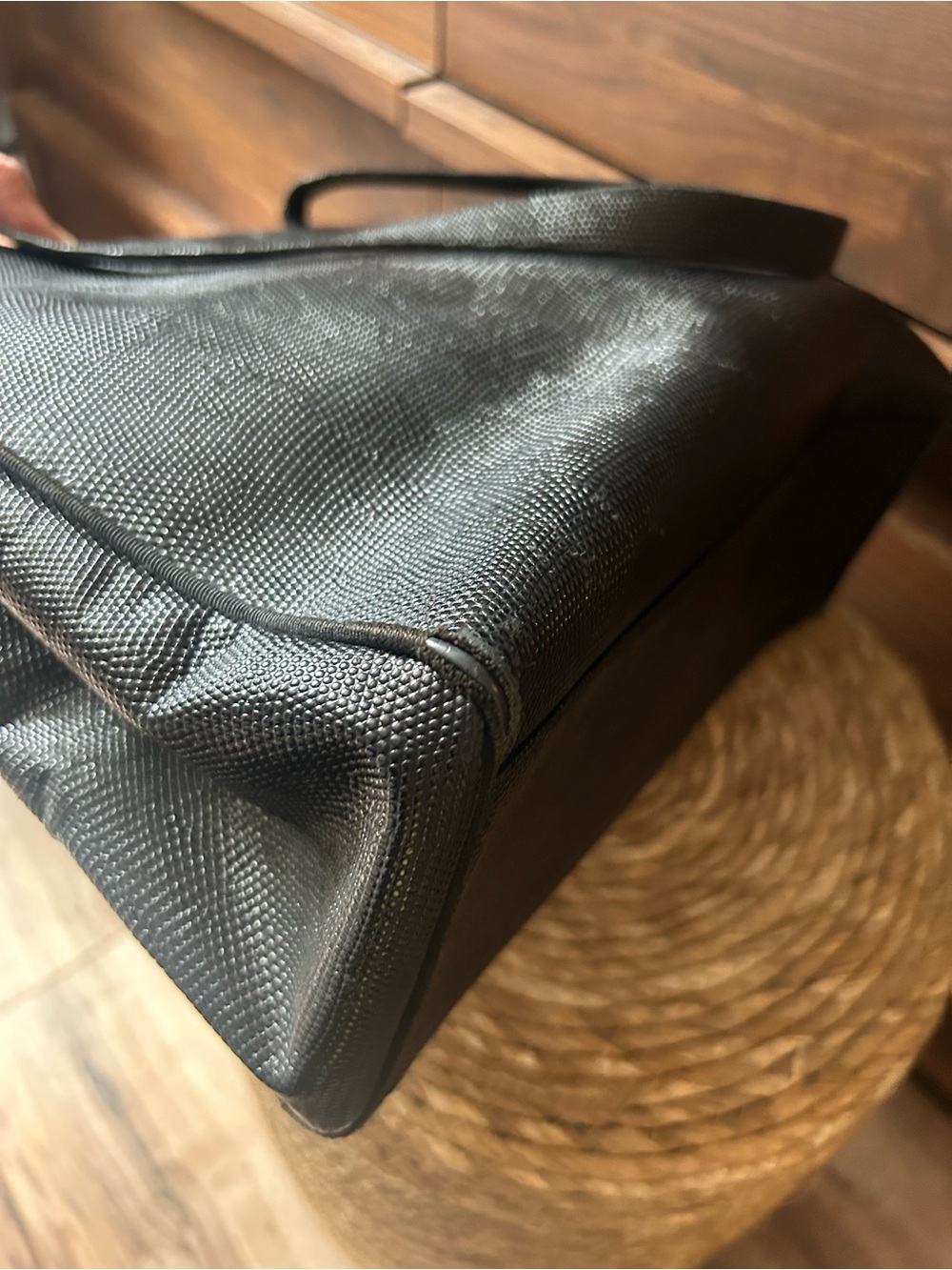 Salvatore Ferragamo Black Tote with Gold Buckle - Picture 12 of 15